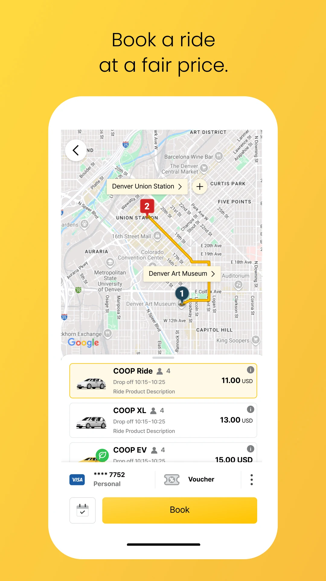 COOP Rideshare screenshot
